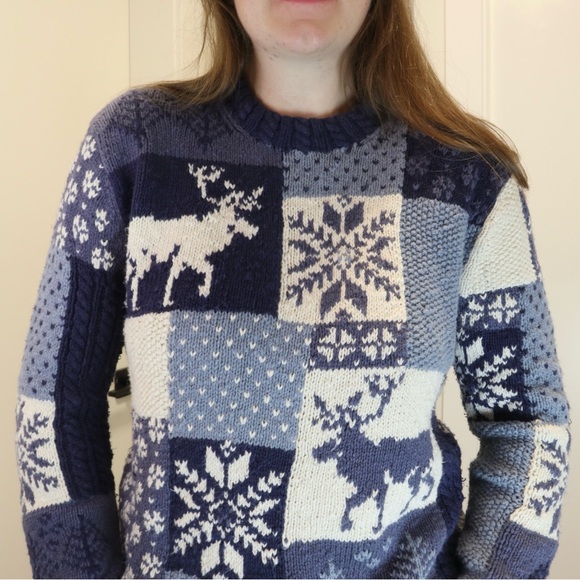 Vintage 2000s Hand Knit Winter Knit - Picture 5 of 5